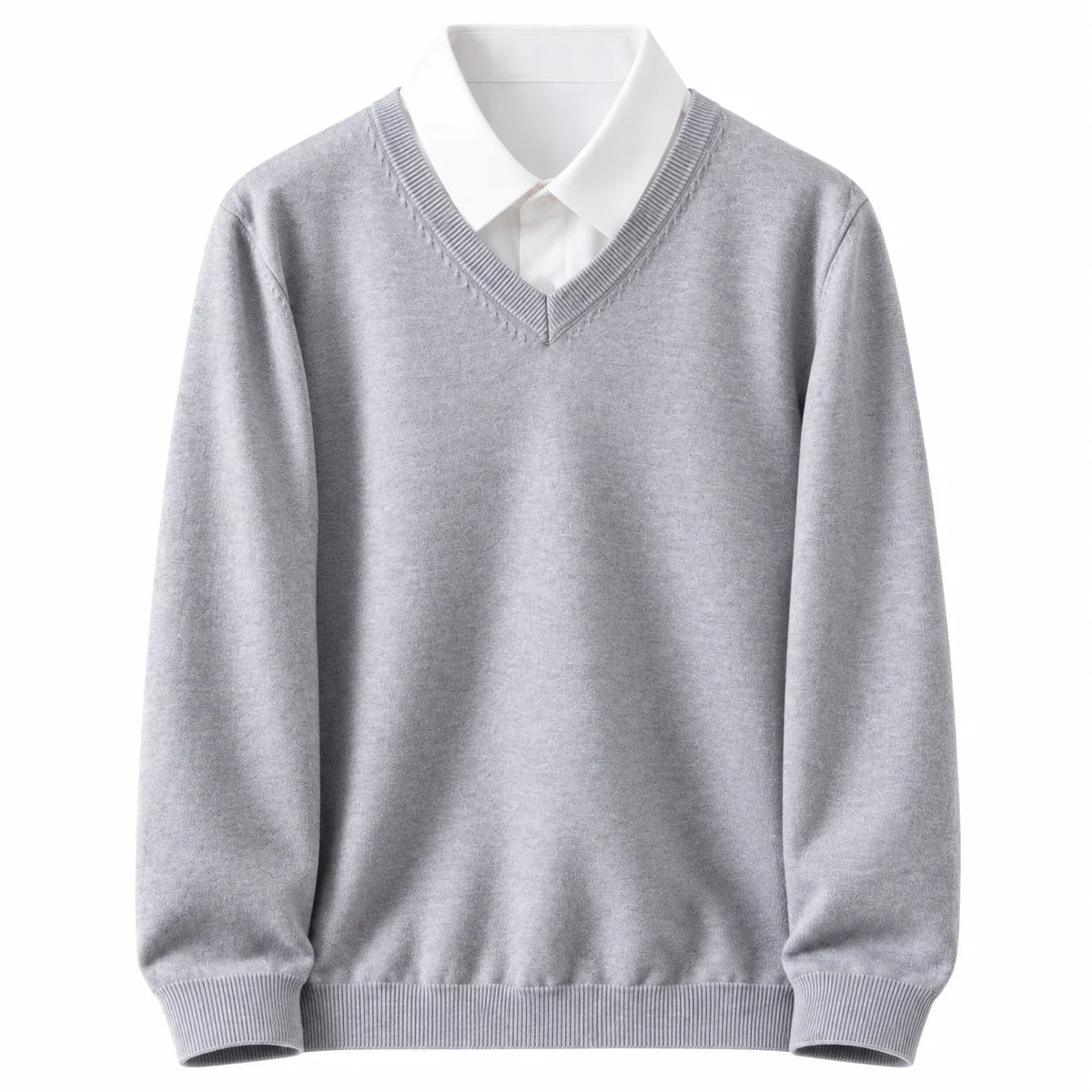 Men's V-Neck Sweater Classic Straight Fit