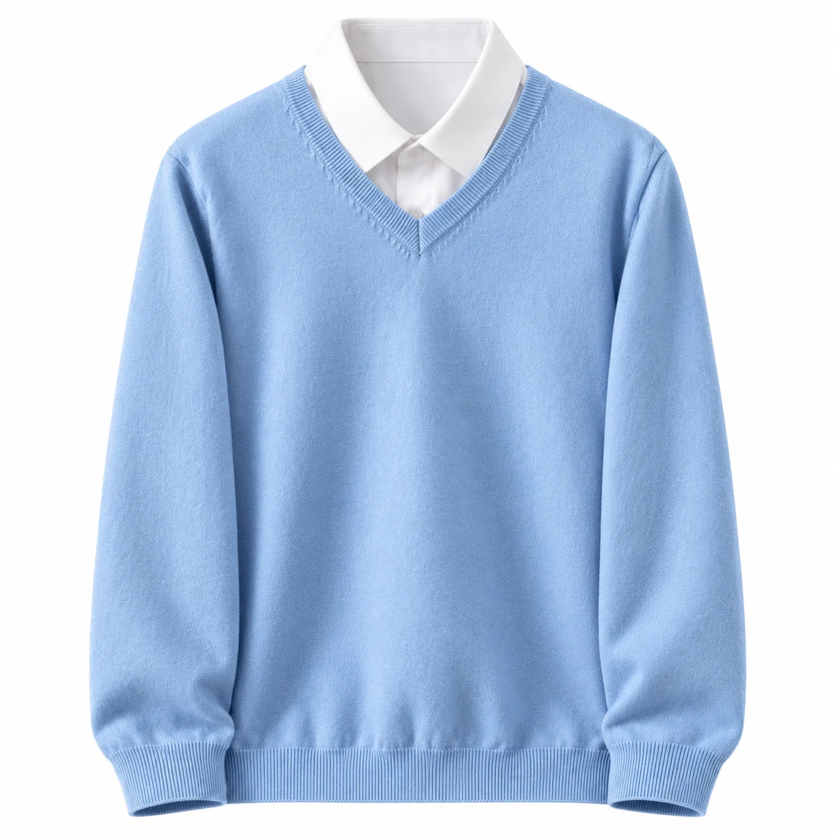 Men's V-Neck Sweater Classic Straight Fit