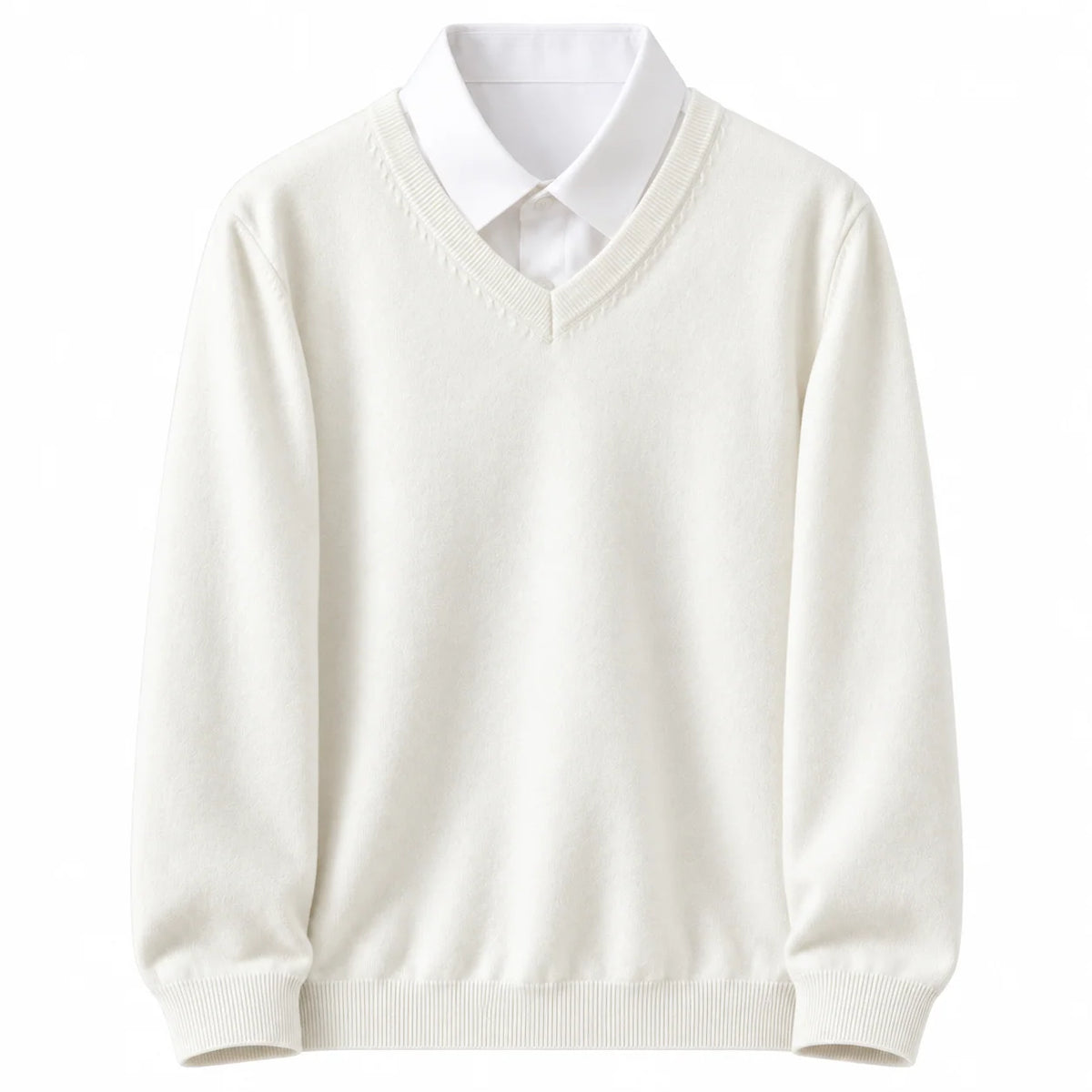 Men's V-Neck Sweater Classic Straight Fit