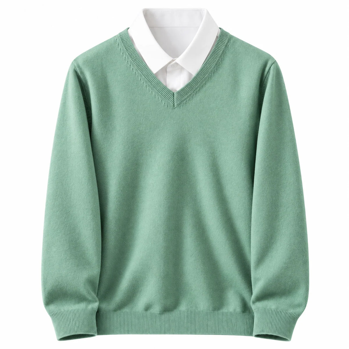Men's V-Neck Sweater Classic Straight Fit