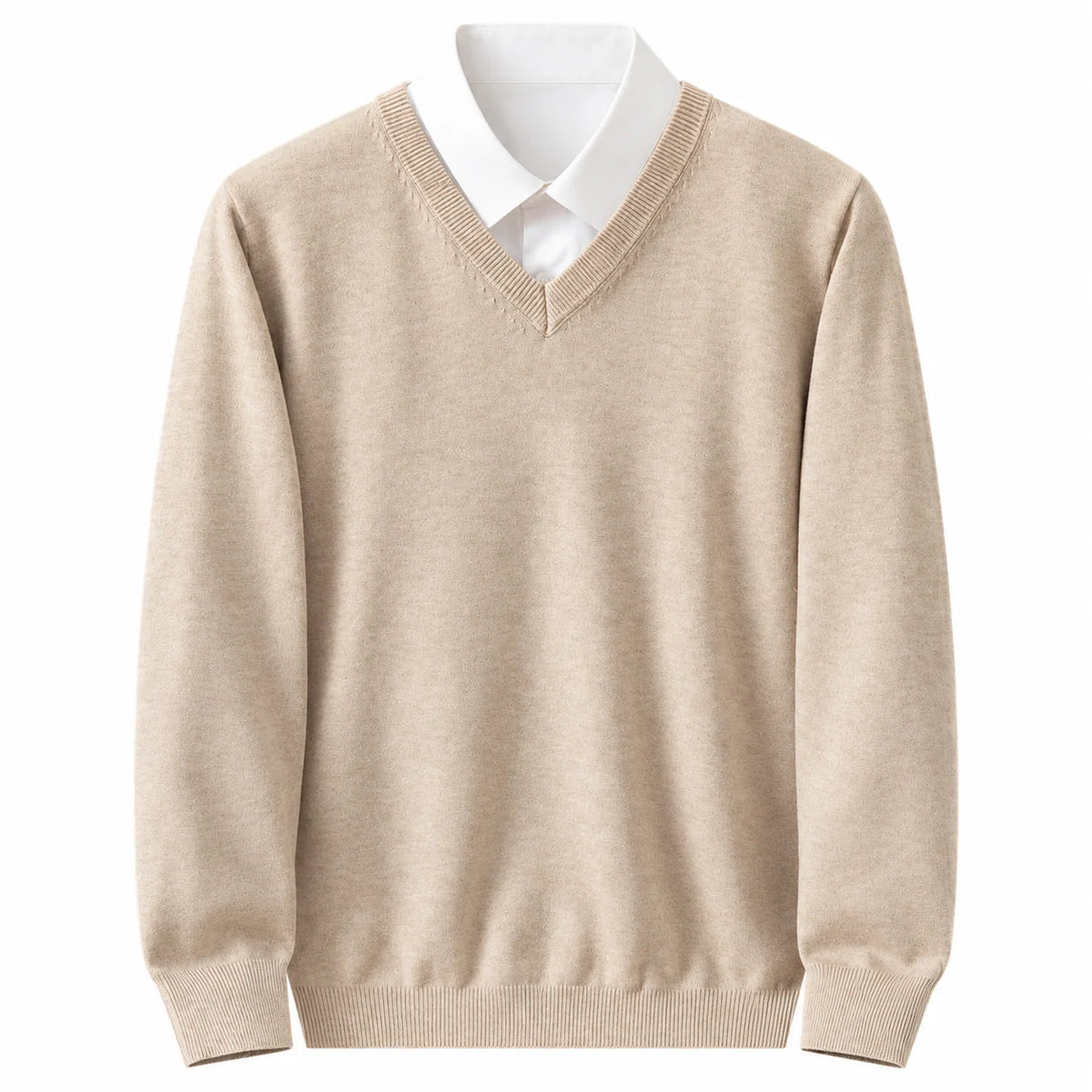 Men's V-Neck Sweater Classic Straight Fit