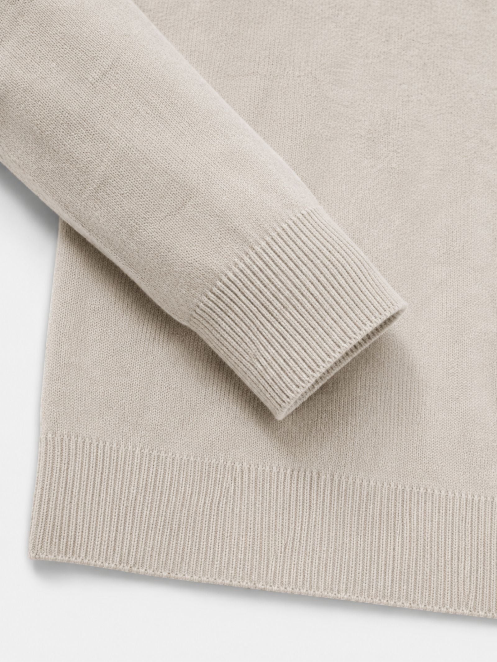 Men's V-Neck Sweater with Zipper Detail