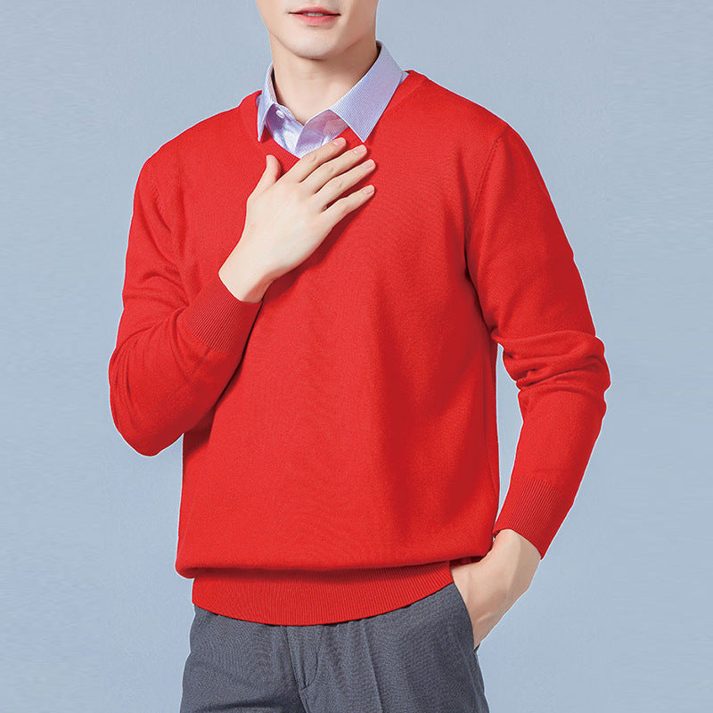 Men's V-neck Long Sleeve Sweatshirt