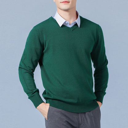 Men's V-neck Long Sleeve Sweatshirt