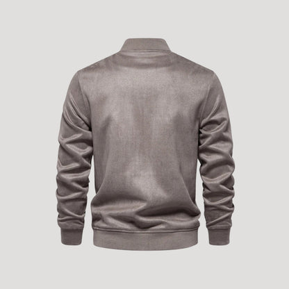 Men's Varsity Jacket - Lightweight Bomber Coat with Pockets