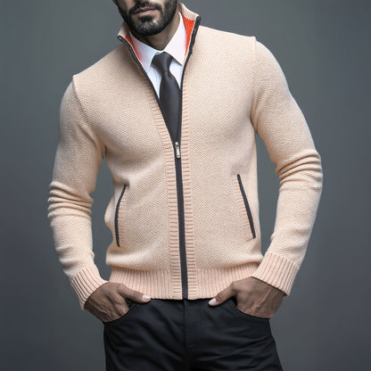 Men's Vest with Zipper - Slim Fit Stylish Layer