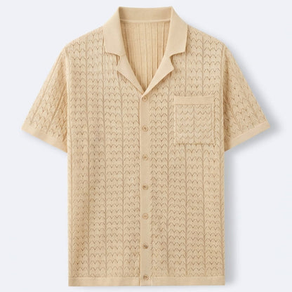 Men's Vintage Knit Polo Shirt