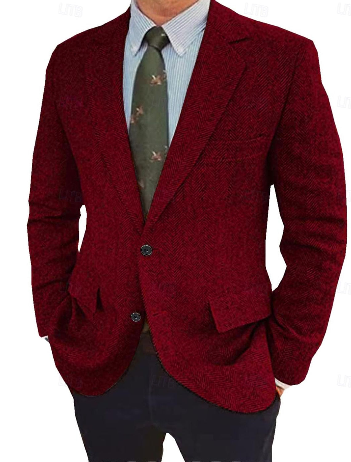 Men's Vintage Regular Fit Blazer Jacket