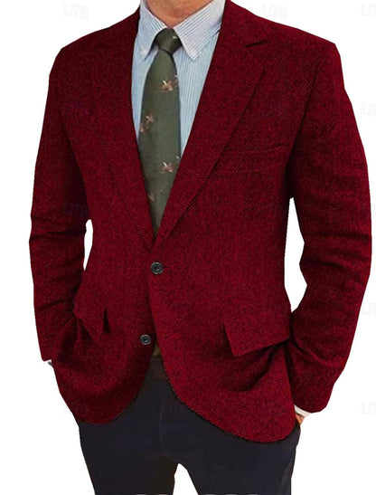 Men's Vintage Regular Fit Blazer Jacket