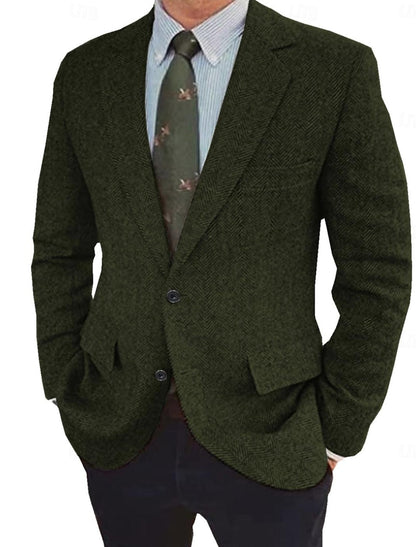 Men's Vintage Regular Fit Blazer Jacket