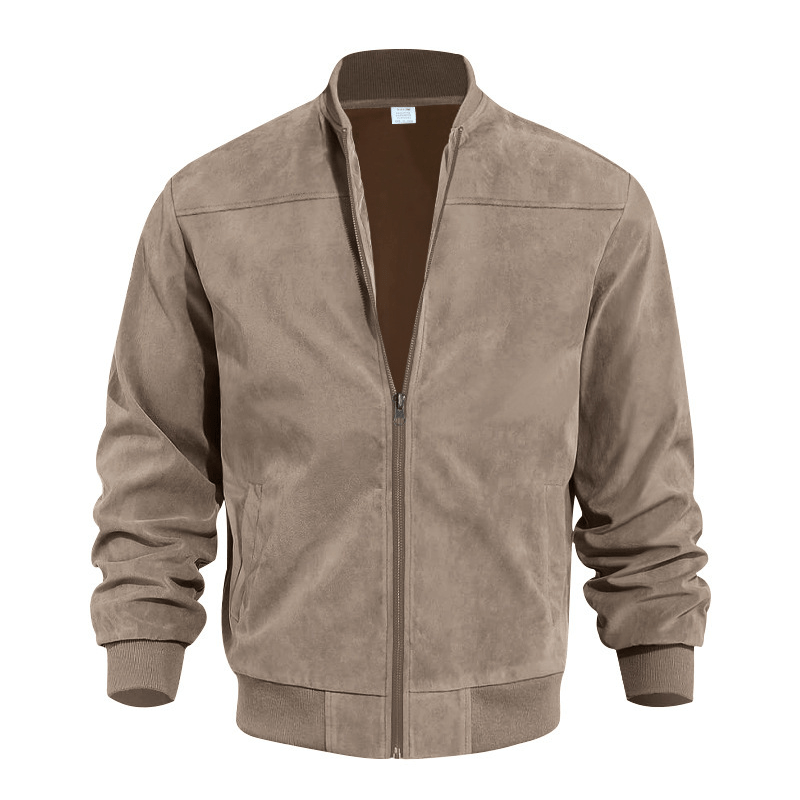 Men's Vintage Suede Zip Jacket