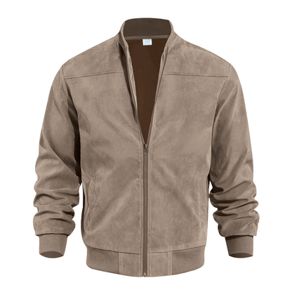 Men's Vintage Suede Zip Jacket