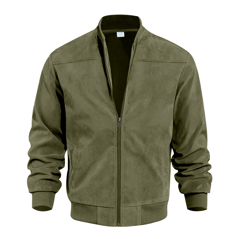 Men's Vintage Suede Zip Jacket