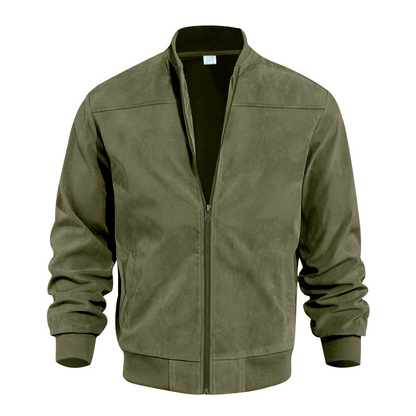 Men's Vintage Suede Zip Jacket