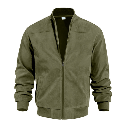 Men's Vintage Suede Zip Jacket