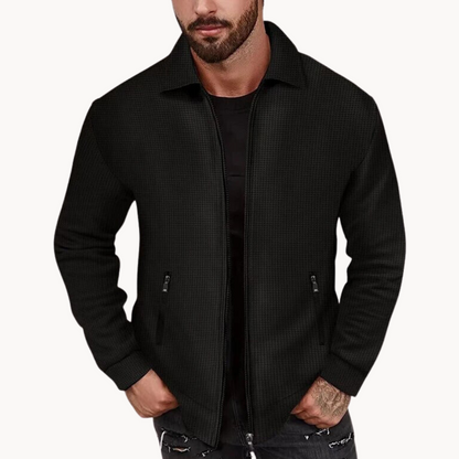 Men's Waffle Jacket for Casual Sophistication