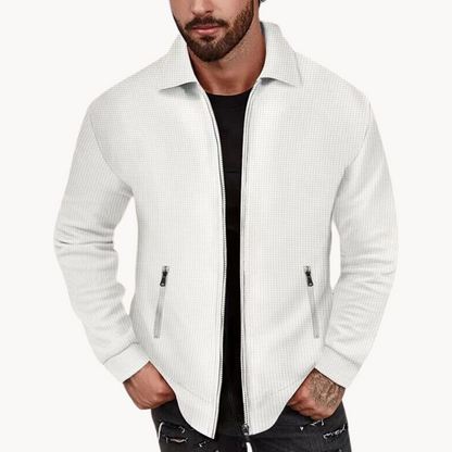 Men's Waffle Jacket for Casual Sophistication