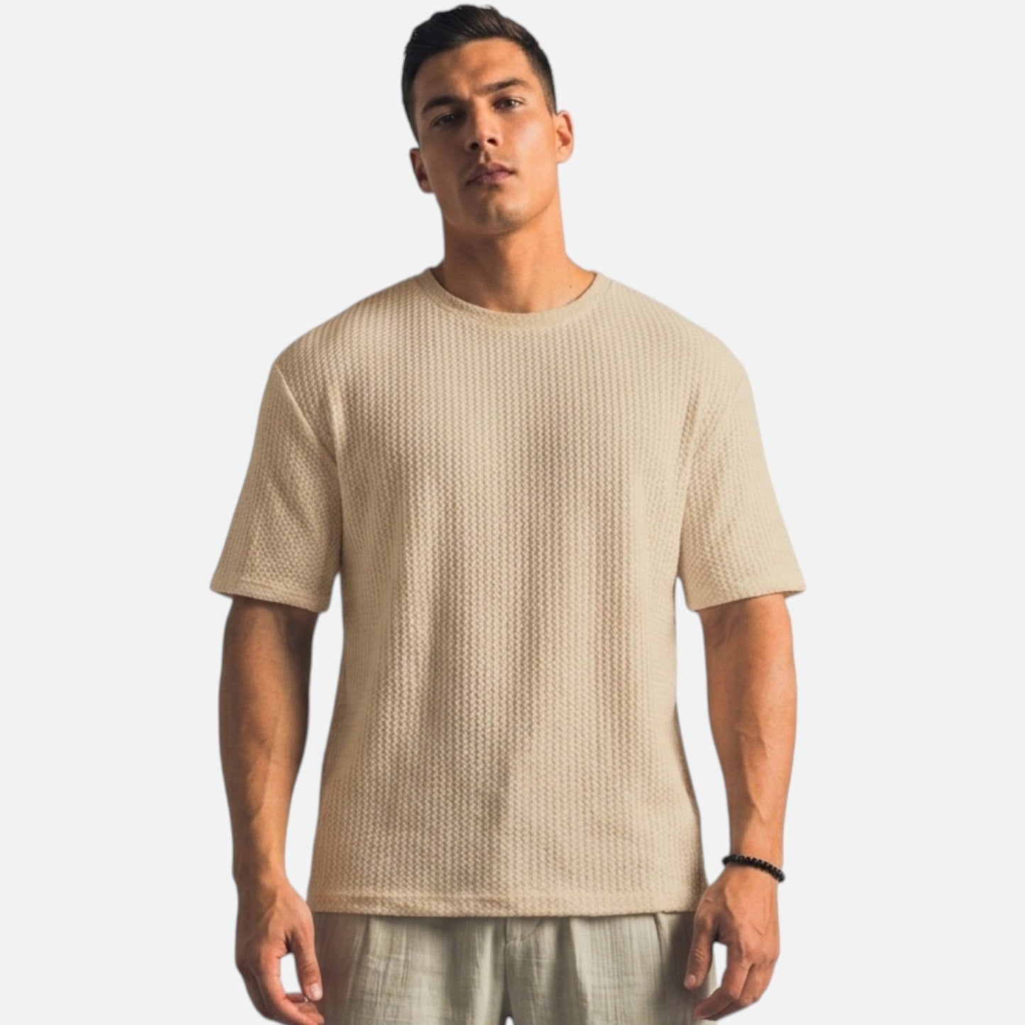 Men's Waffle Knit Casual Shirt