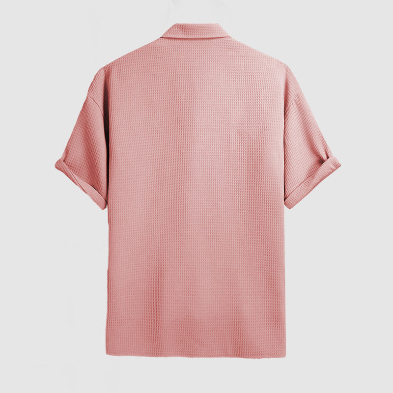 Men's Waffle Knit Casual Shirt