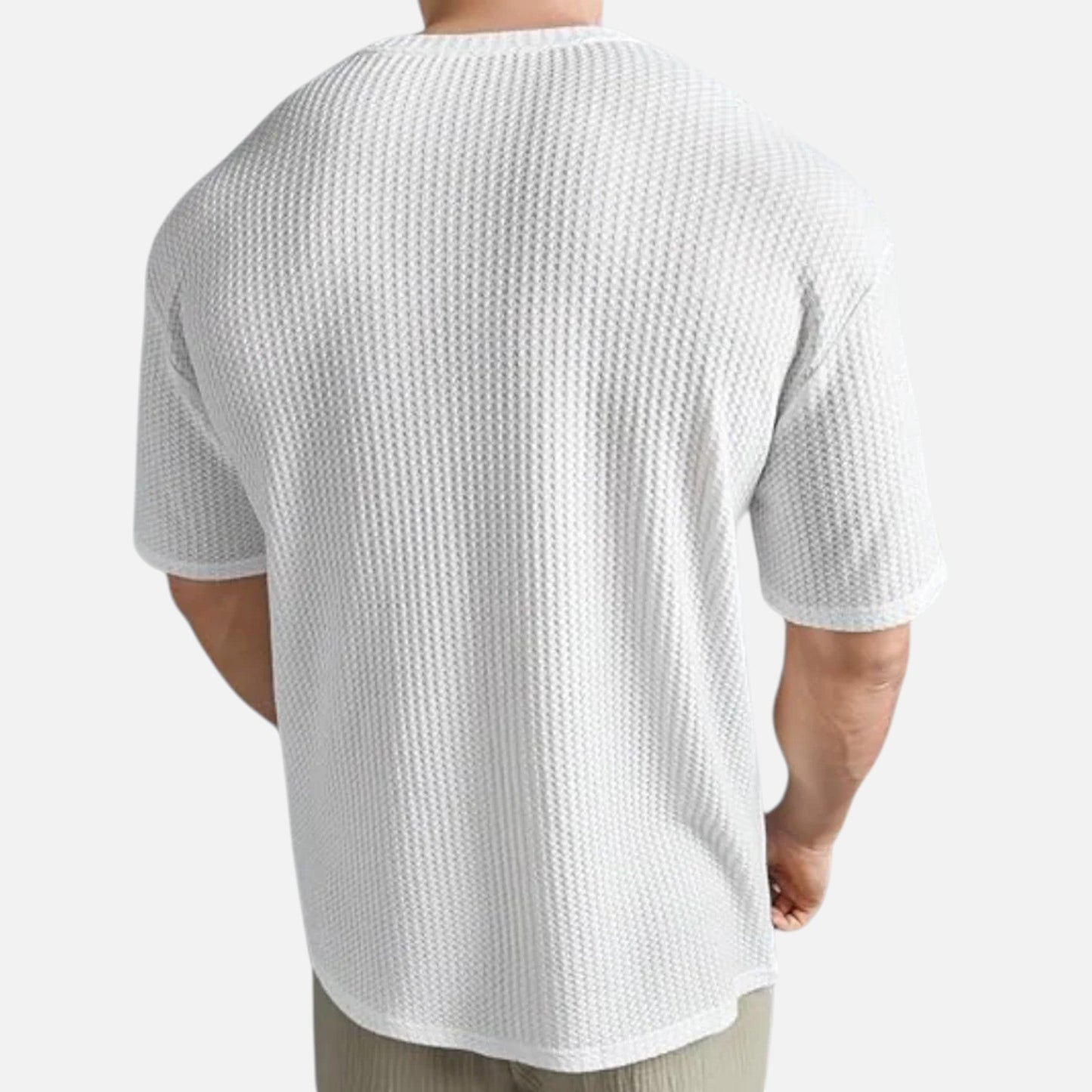 Men's Waffle Knit Casual Shirt