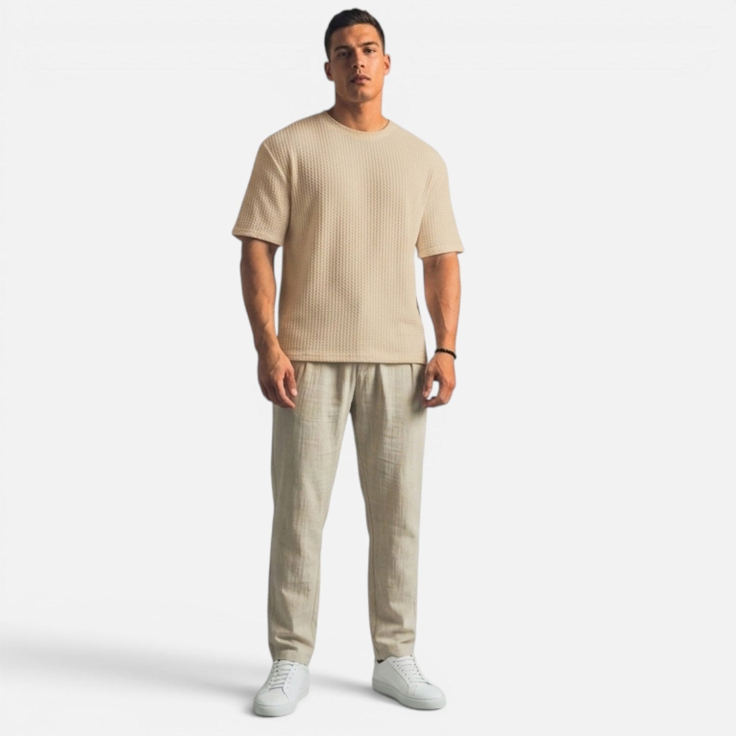 Men's Waffle Knit Casual Shirt
