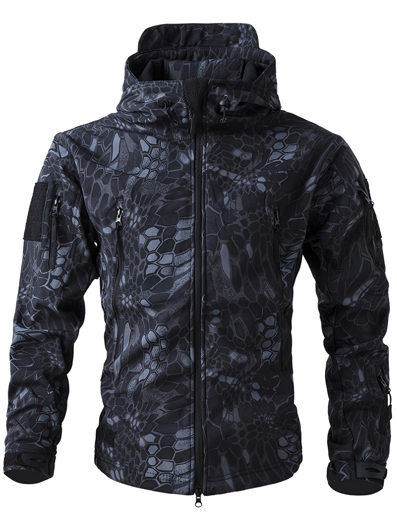 Men's Warm Fleece Hooded Jacket