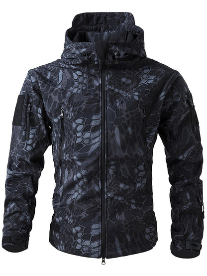 Men's Warm Fleece Hooded Jacket