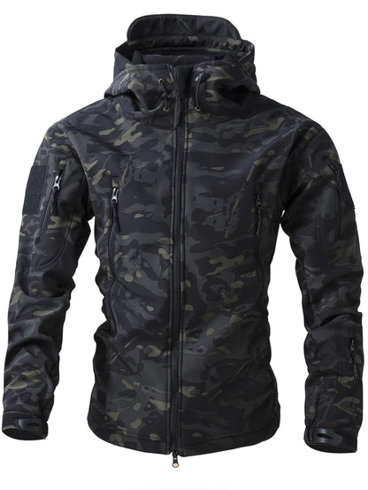 Men's Warm Fleece Hooded Jacket