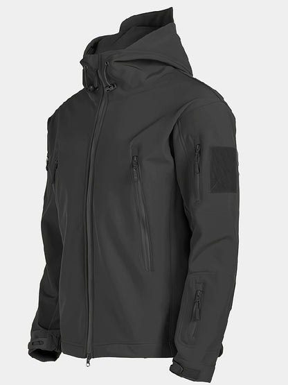 Men's Warm Fleece Hooded Jacket