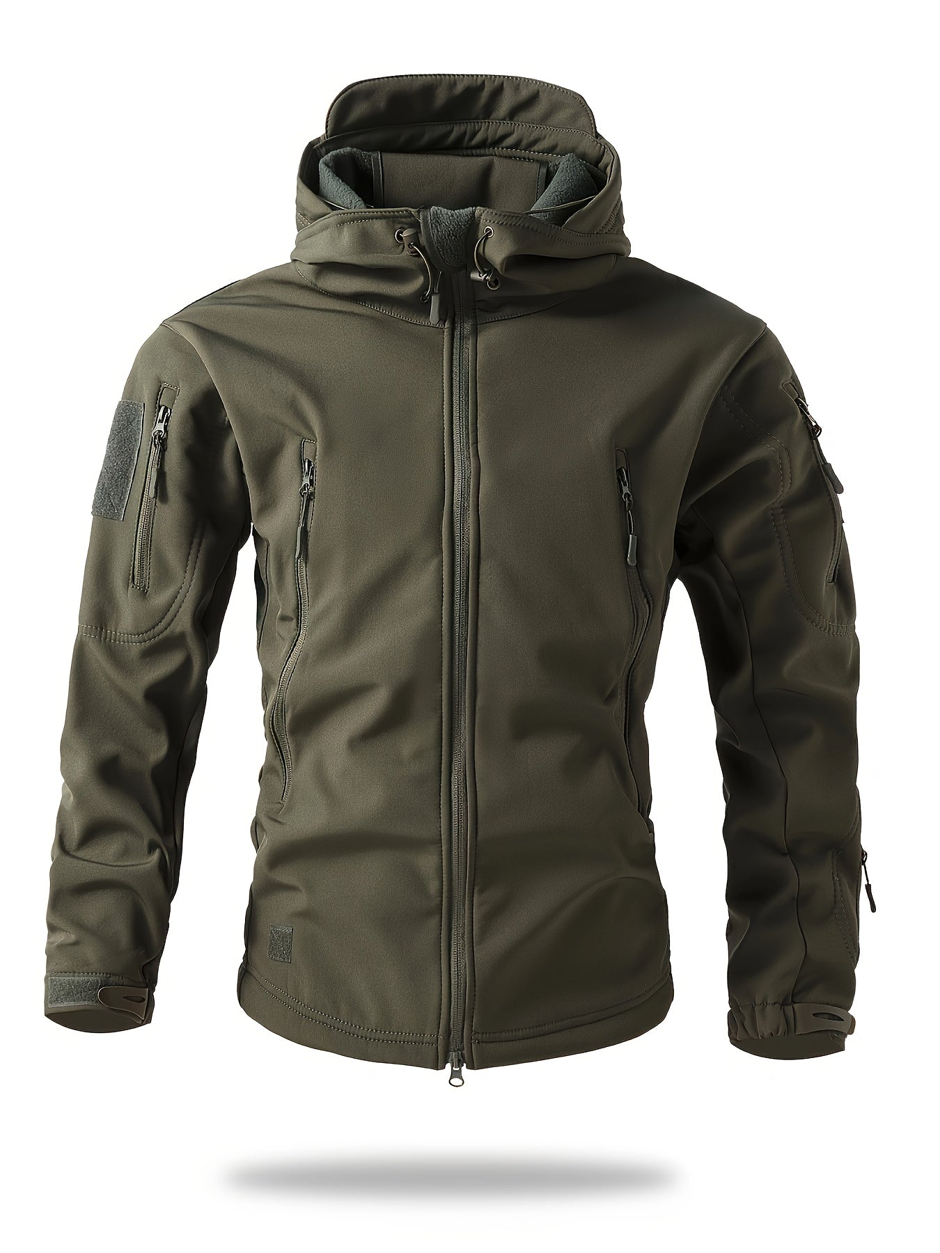 Men's Warm Fleece Hooded Jacket