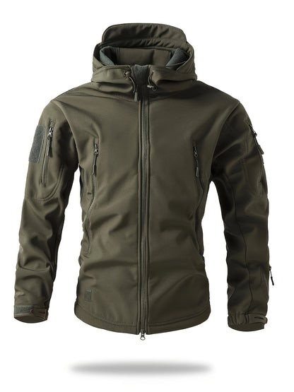 Men's Warm Fleece Hooded Jacket