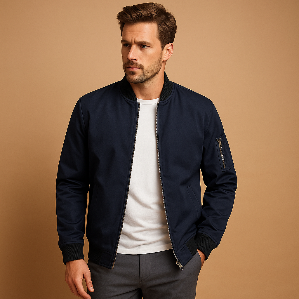 Men's Water-Resistant Summer Jacket with Timeless Design