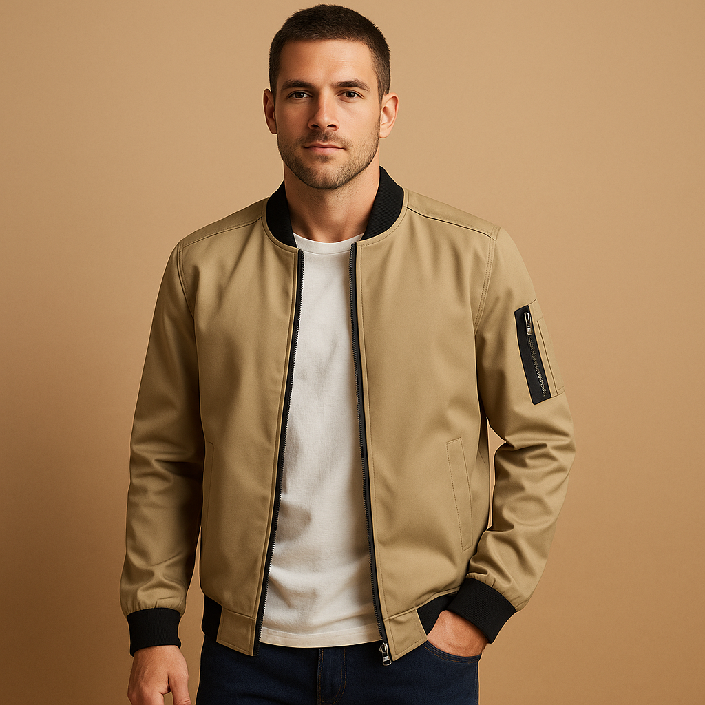 Men's Water-Resistant Summer Jacket with Timeless Design