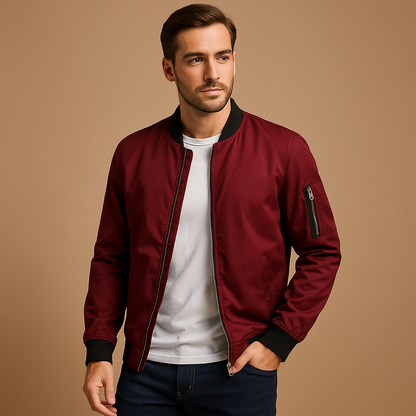 Men's Water-Resistant Summer Jacket with Timeless Design