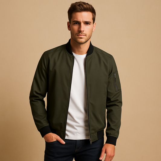 Men's Water-Resistant Summer Jacket with Timeless Design