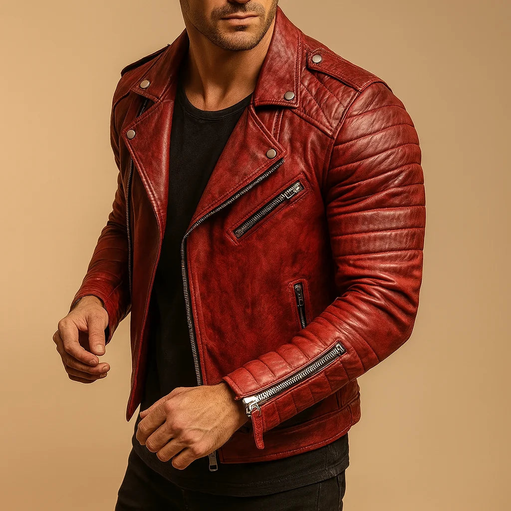 Men's Waterproof Biker Jacket