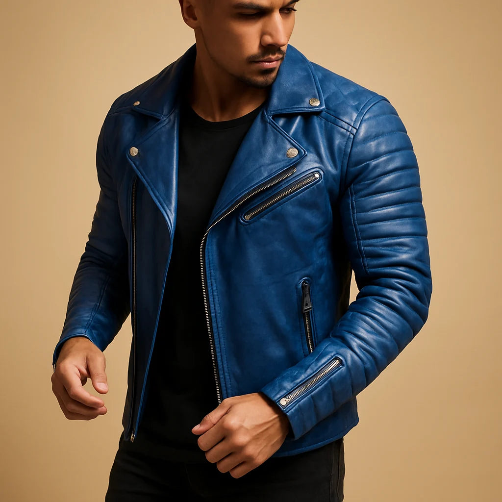 Men's Waterproof Biker Jacket