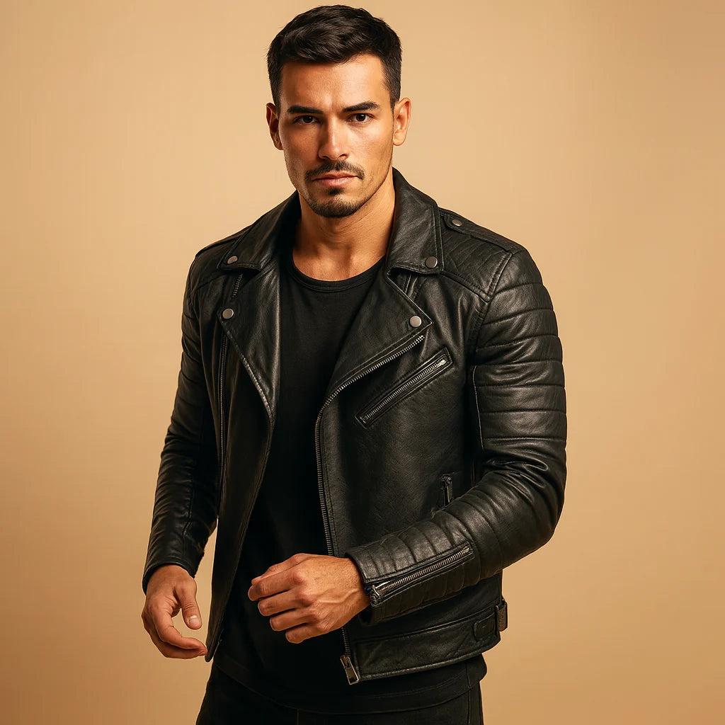 Men's Waterproof Biker Jacket