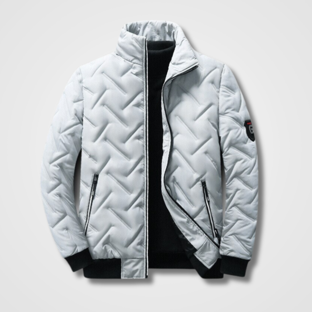 Men's Waterproof Bomber Jacket with Thermal Insulation