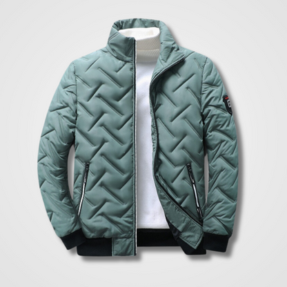Men's Waterproof Bomber Jacket with Thermal Insulation