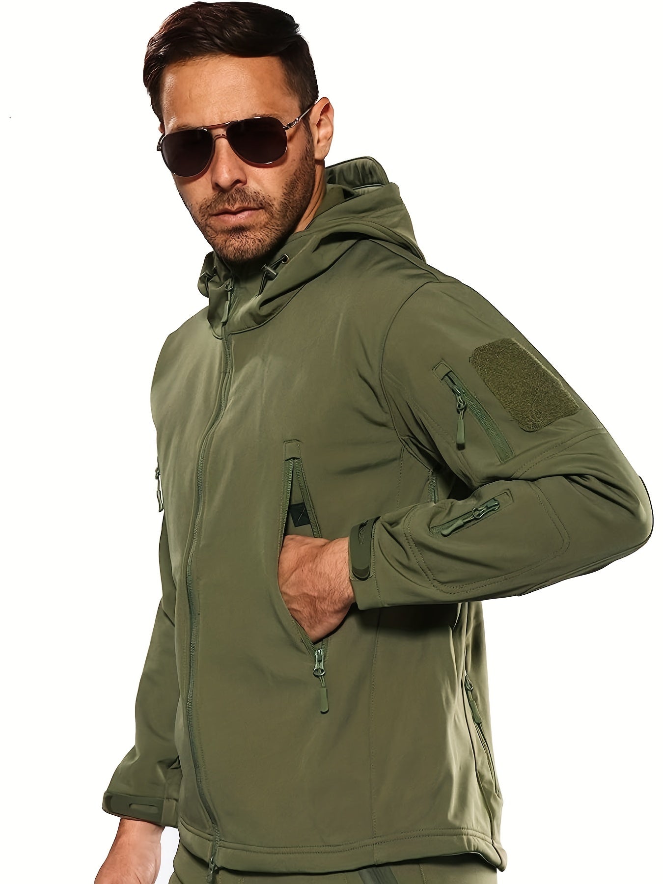 Men's Waterproof Hooded Jacket