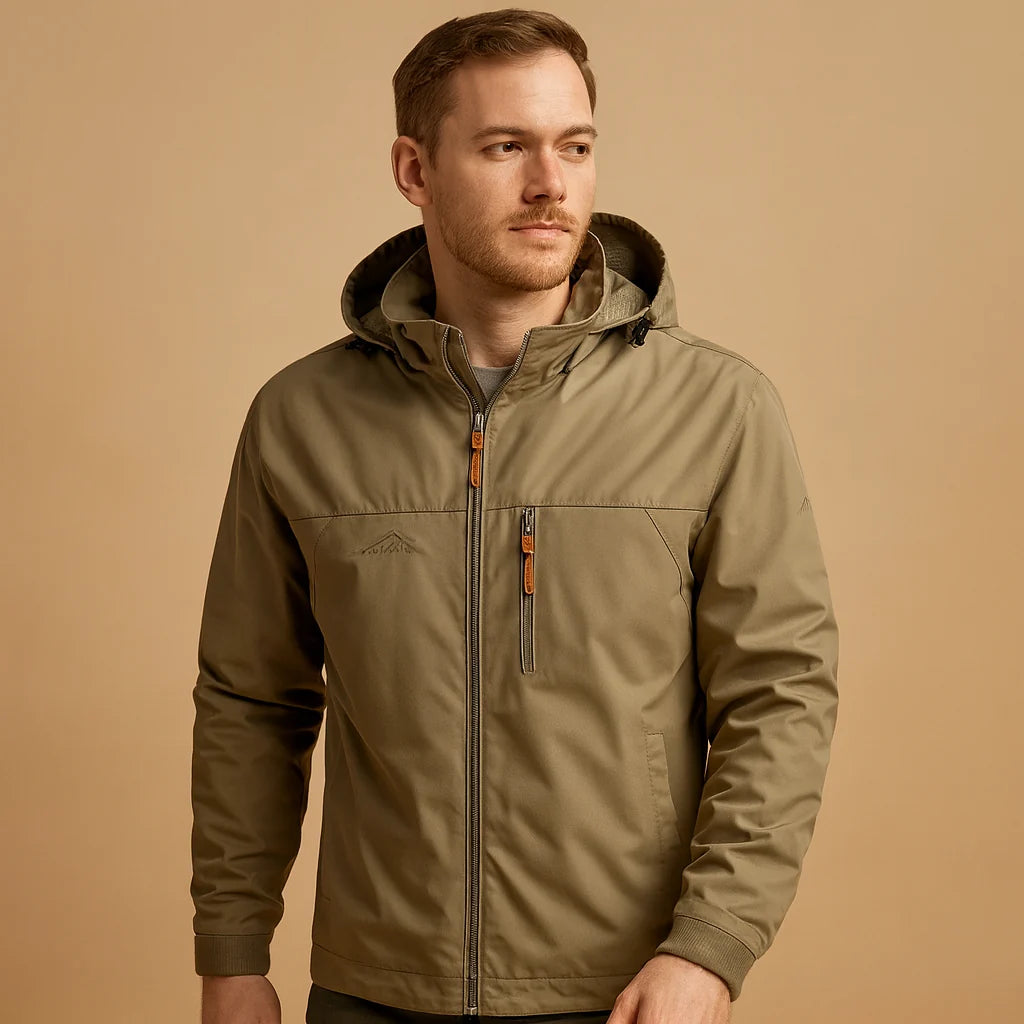 Men's Waterproof Hooded Rain Jacket
