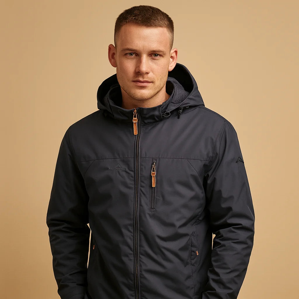 Men's Waterproof Hooded Rain Jacket