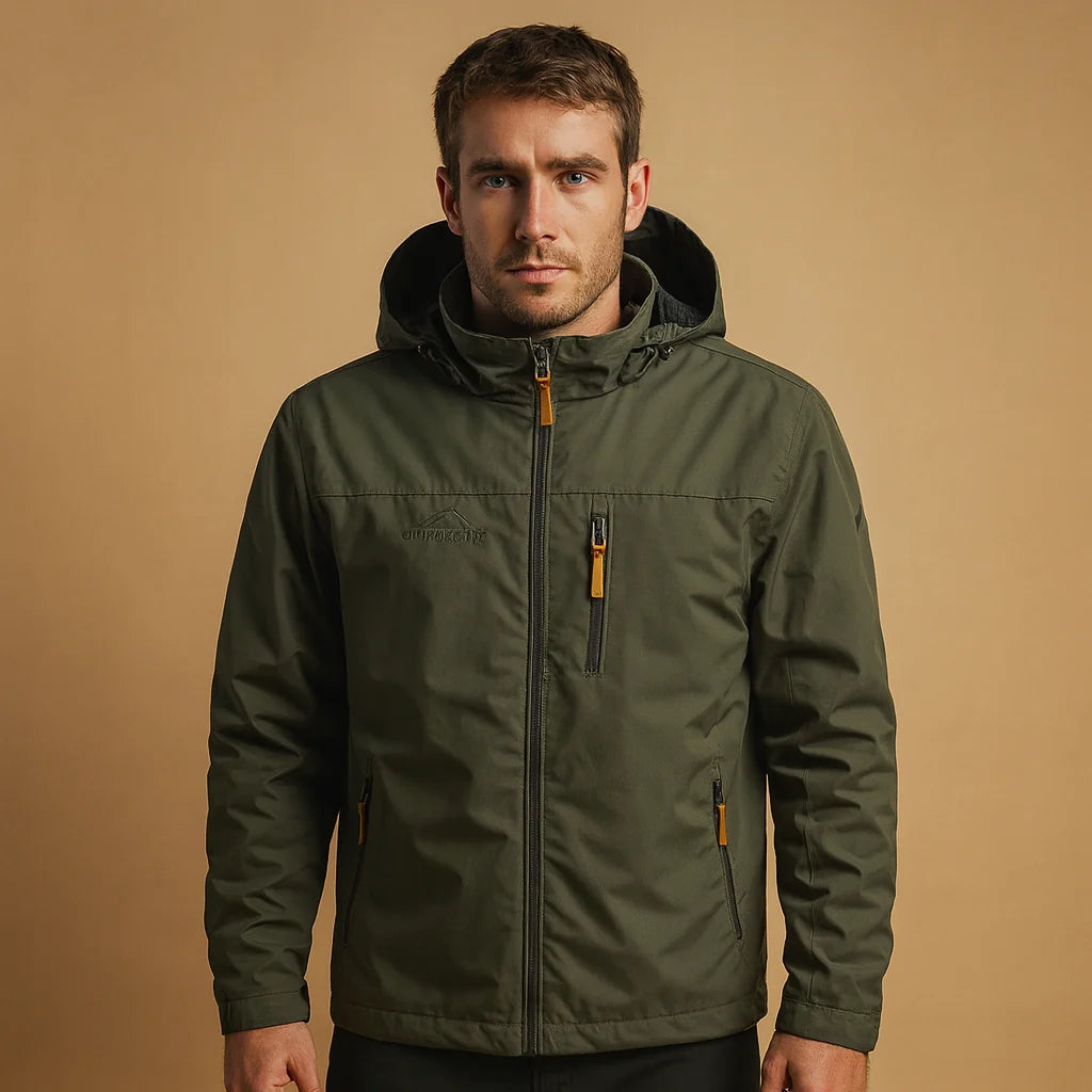 Men's Waterproof Hooded Rain Jacket