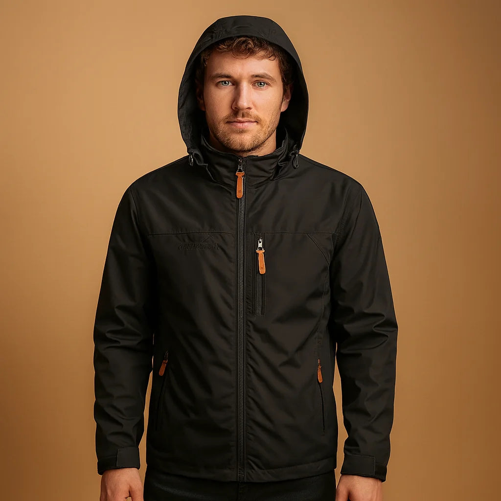 Men's Waterproof Hooded Rain Jacket