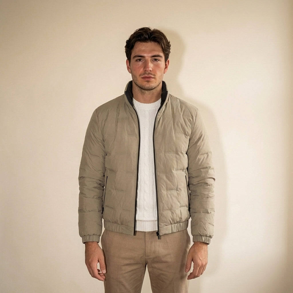 Men's Waterproof Insulated Puffer Jacket for Winter