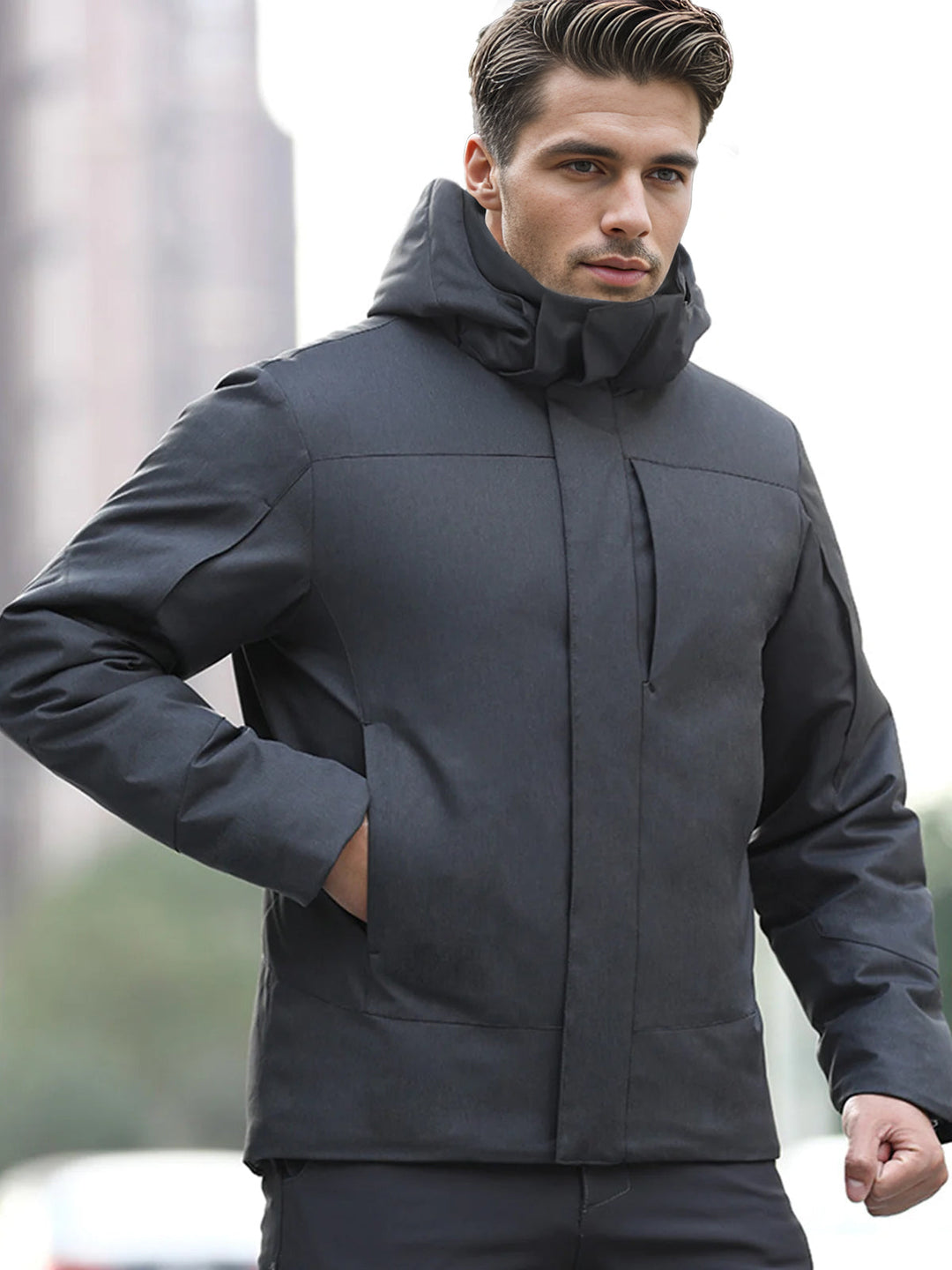 Men's Waterproof Insulated Winter Jacket for Outdoor Adventures