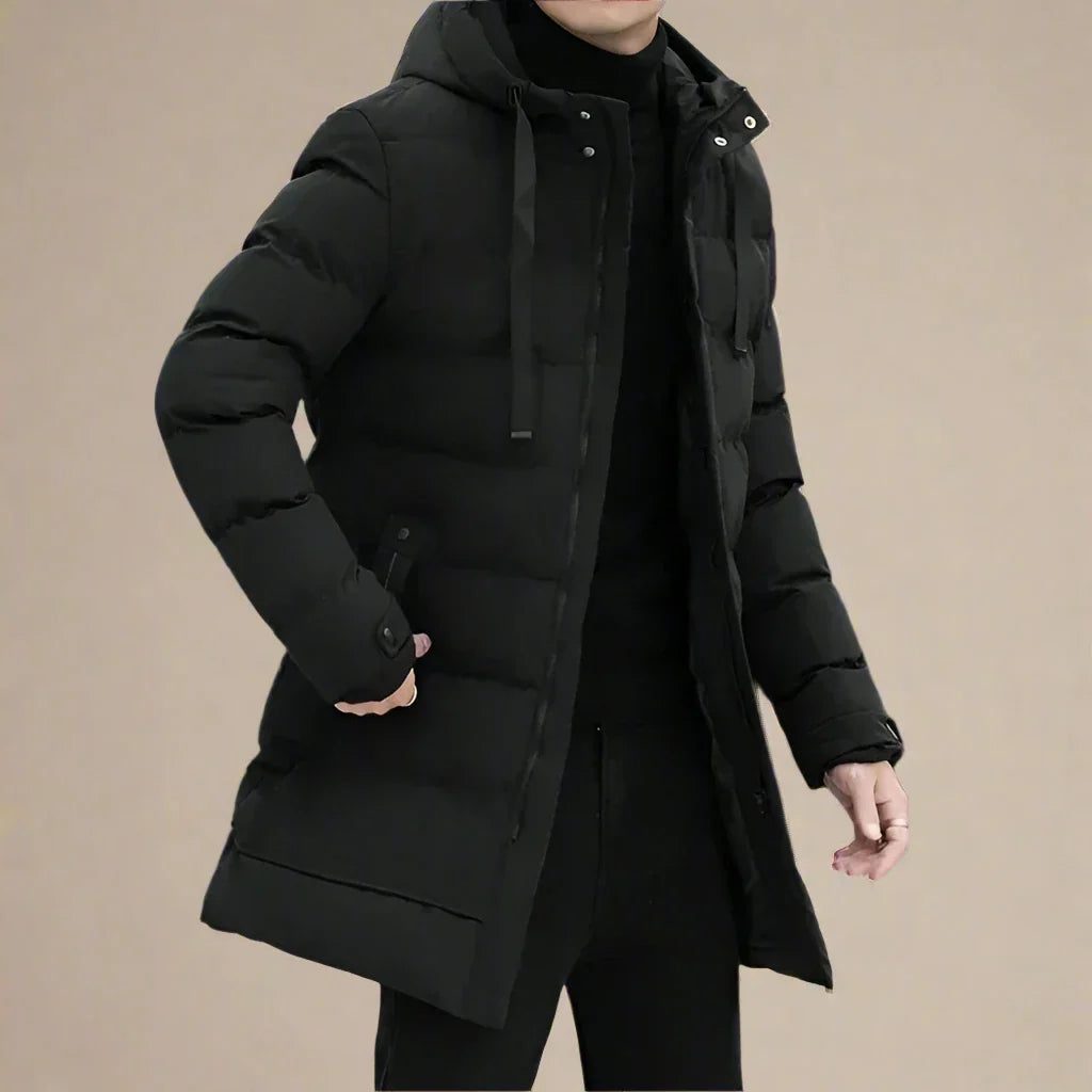 Men's Waterproof Long Winter Jacket