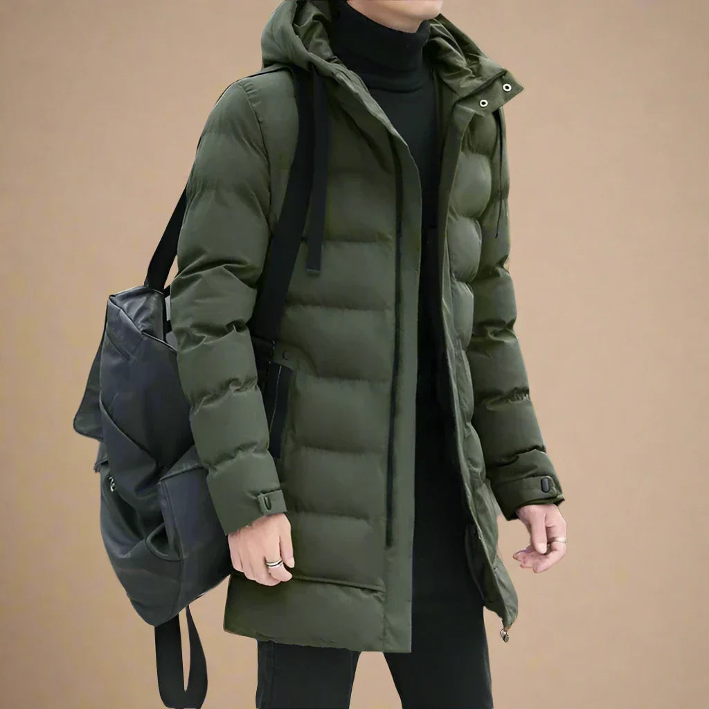 Men's Waterproof Long Winter Jacket