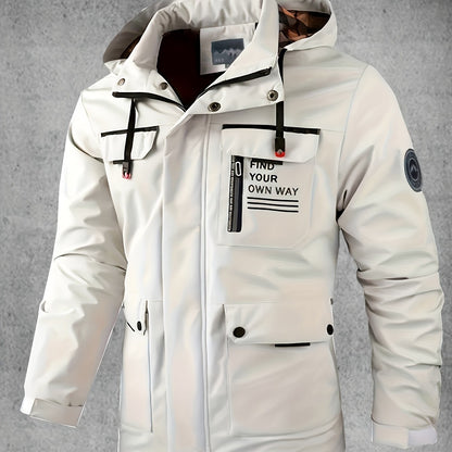 Men's Waterproof Softshell Jacket with Hood
